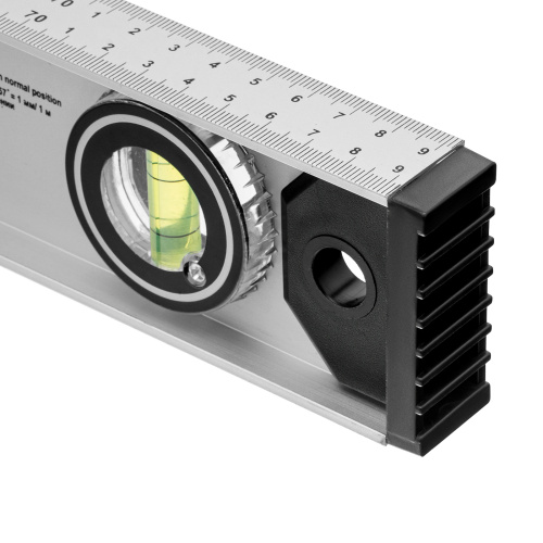 Уровень алюминиевый "Рельс", 800 мм, 3 глазка (1 поворотный) Matrix по ценам производителя в Воронеже с доставкой по всей России