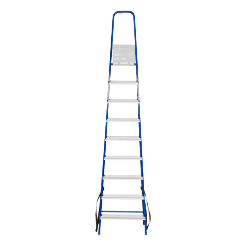 Стремянка, 9 ступеней, стальной профиль, алюминиевые ступени Сибртех по ценам производителя в Воронеже с доставкой по всей России