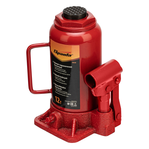 Домкрат гидравлический бутылочный, 12 т, h подъема 210-400 мм Sparta по ценам производителя в Воронеже с доставкой по всей России