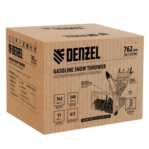 Бензиновая снегоуборочная машина SBL 711DT PRO, 420cc, гусеницы, эл.старт, блок. дифф. Denzel по ценам производителя в Воронеже с доставкой по всей России
