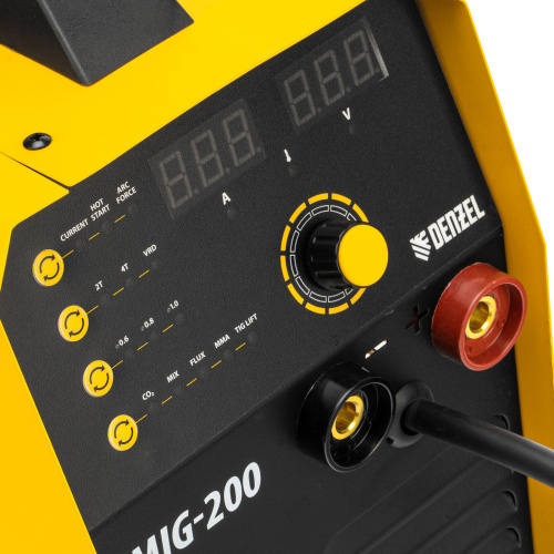 Аппарат инвертор. полуавтомат. cварки IMIG-200, 200 А, ПВ 60%, катушка 5 кг Denzel по ценам производителя в Воронеже с доставкой по всей России