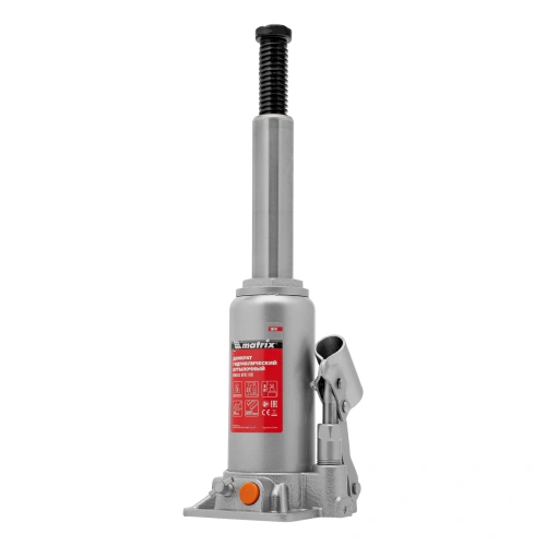 Домкрат гидравлический бутылочный, 5 т, h подъема 197-382 мм Matrix по ценам производителя в Воронеже с доставкой по всей России