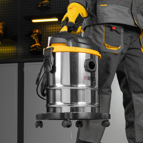 Пылесос строительный SVC15, 1200 Вт, бак 15 л, шланг 2 м Denzel по ценам производителя в Воронеже с доставкой по всей России