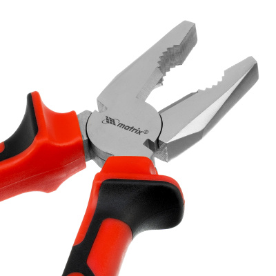 Плоскогубцы Nickel, никелированные 200 мм, двухкомпонентные рукоятки Matrix по ценам производителя в Воронеже с доставкой по всей России