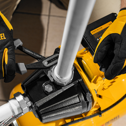 Насосная станция PS1100С, 1100 Вт, 4500 л/ч, ресивер 24 л, подъем 46 м, чугун Denzel по ценам производителя в Воронеже с доставкой по всей России