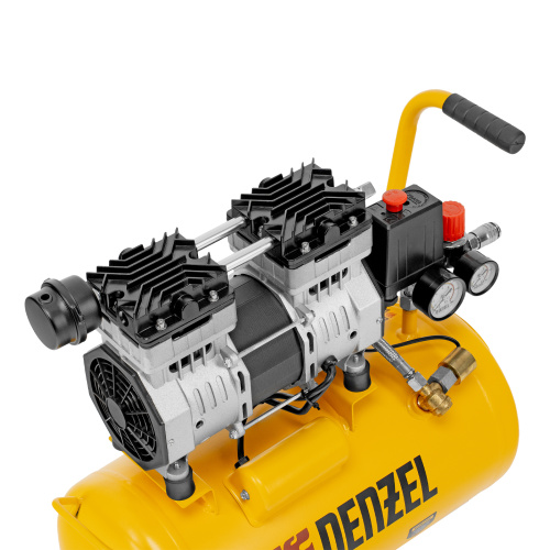 Компрессор DLS950/24 безмаслянный малошумный 950 Вт, 165 л/мин, ресивер 24 л Denzel по ценам производителя в Воронеже с доставкой по всей России