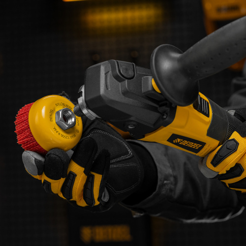 Щетка для УШМ, 75 мм, Чашка, нейлоновая щетина, М14 Denzel по ценам производителя в Воронеже с доставкой по всей России