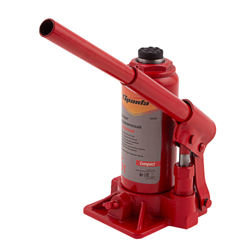 Домкрат гидравлический бутылочный, 6 т, h подъема 180–340 мм Sparta Compact по ценам производителя в Воронеже с доставкой по всей России