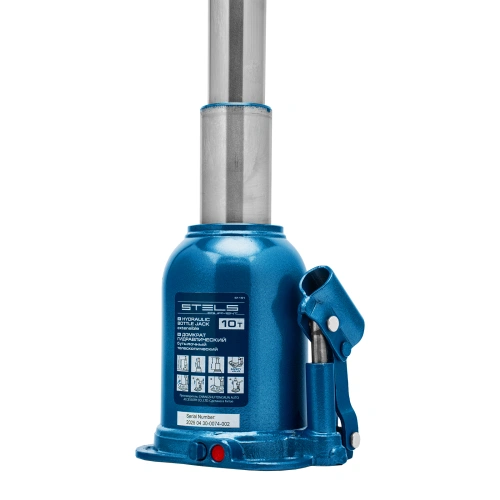 Домкрат гидравлический бутылочный телескопический, 10 т, подъем 180-430 мм Stels по ценам производителя в Воронеже с доставкой по всей России