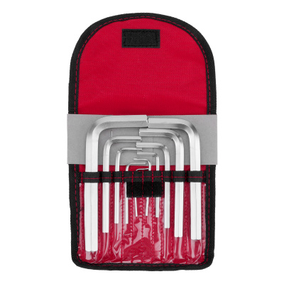 Набор ключей имбусовых HEX, 1.5-12 мм, CrV, 10 шт, короткие, сатин, чехол Matrix по ценам производителя в Воронеже с доставкой по всей России