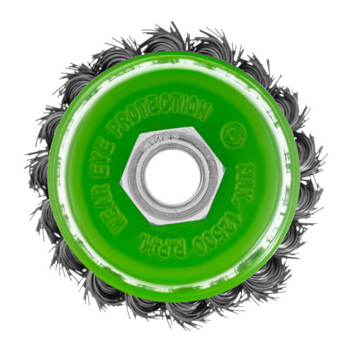 Щетка для УШМ, 75 мм, М14, "чашка", крученая металлическая проволока Сибртех по ценам производителя в Воронеже с доставкой по всей России