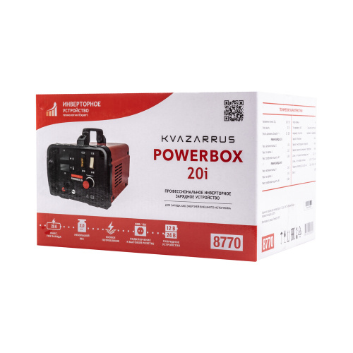 Инверторное зарядное устройство KVAZARRUS PowerBox 20i, цветная коробка по ценам производителя в Воронеже с доставкой по всей России