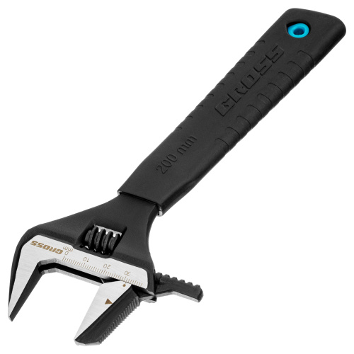 Ключ разводной, переставная губка, 200 мм, CRV GROSS по ценам производителя в Воронеже с доставкой по всей России