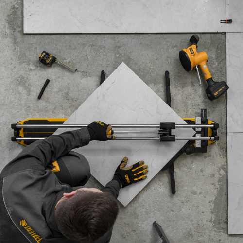 Плиткорез 1000х14мм, цельнометал. напр., каретка на подш., стальная станина, рукоятка-пенал Denzel по ценам производителя в Воронеже с доставкой по всей России