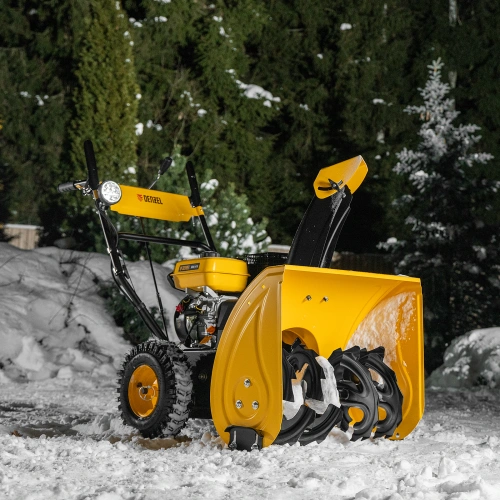 Бензиновая снегоуборочная машина SBM 610, 212 cc, ручной старт, фара Denzel по ценам производителя в Воронеже с доставкой по всей России