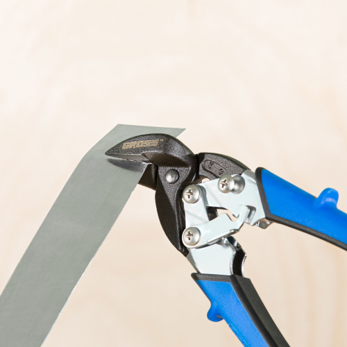 Ножницы по металлу "Piranha", 185 мм, прямой и правый рез, сталь СrM, двухкомпонентные рукоятки Gross по ценам производителя в Воронеже с доставкой по всей России