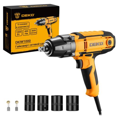 Гайковерт сетевой ударный DEKO DKIW1000, 1000 Вт, 400 Нм купить в Москве с доставкой по всей России | ProtosMarket.ru