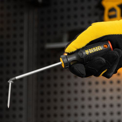Отвертка, PH1х100 мм, S2, 3к рукоятка Denzel по ценам производителя в Воронеже с доставкой по всей России