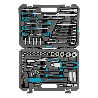 Набор инструментов, 1/4", 1/2", CrV, 120 зубьев, 76 предметов Gross по ценам производителя в Воронеже с доставкой по всей России