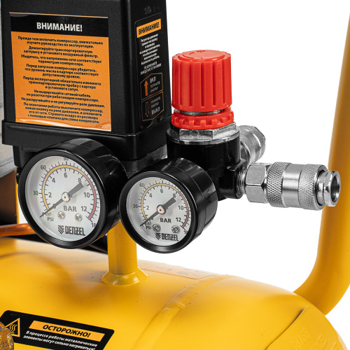 Компрессор воздушный прям. привод DCV1800/50, 1,8 кВт, 50 литров, 320 л/мин Denzel по ценам производителя в Воронеже с доставкой по всей России