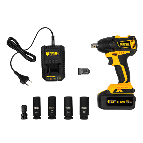 Гайковерт ударный аккумуляторный бесщет CIW-IB-300, Li-ion, 18В, 300Нм Denzel по ценам производителя в Воронеже с доставкой по всей России