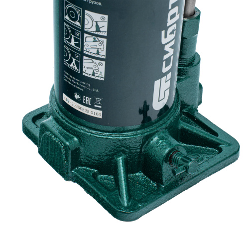 Домкрат гидравлический бутылочный, 10 т, 190-370 мм Сибртех по ценам производителя в Воронеже с доставкой по всей России