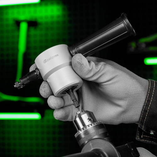 Насадка на дрель для резки листового металла до 1.8 мм Сибртех по ценам производителя в Воронеже с доставкой по всей России