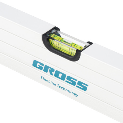 Уровень алюминиевый, 1000 мм, усиленный, рукоятки, фрезерованный, 3 глазка, магнитный Gross по ценам производителя в Воронеже с доставкой по всей России