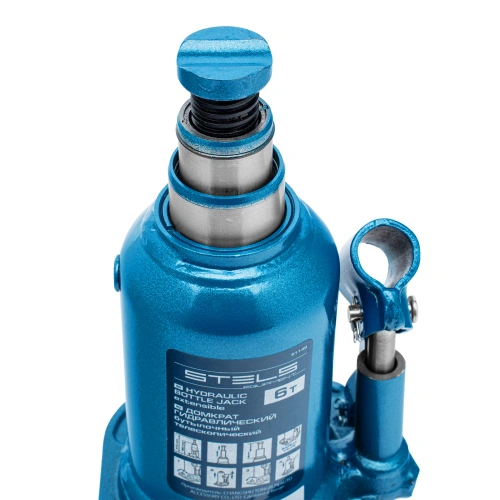Домкрат гидравлический бутылочный телескопический, 6 т, подъем 180-410 мм Stels по ценам производителя в Воронеже с доставкой по всей России