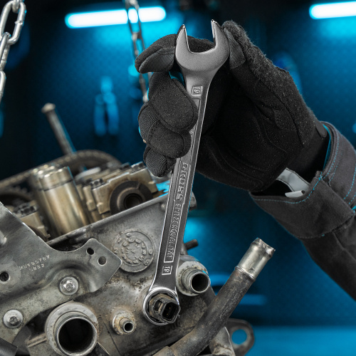 Набор ключей комбинированных 8-19 мм, 8 шт, CrV, холодный штамп Gross по ценам производителя в Воронеже с доставкой по всей России