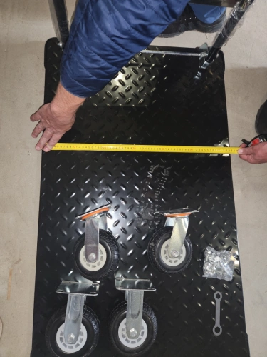 Тележка платформенная 950 кг TOR PH950 (1100х650) со складной ручкой (резиновые колеса 150 мм) по ценам производителя в Воронеже с доставкой по всей России