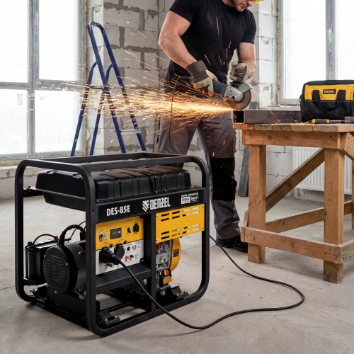 Генератор дизельный DES-85E, 8,5 кВт, 230 В, 16 л, электростартер Denzel по ценам производителя в Воронеже с доставкой по всей России