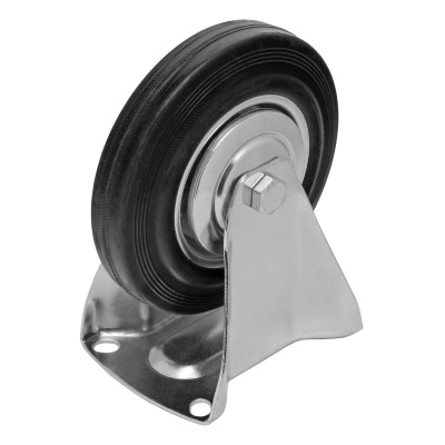 Колесо неповоротное D 160 мм, крепление  платформенное Сибртех по ценам производителя в Воронеже с доставкой по всей России