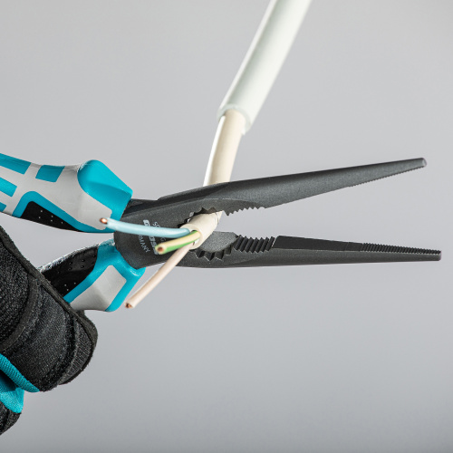 Длинногубцы прямые 205 мм, трехкомпонентные рукоятки Gross по ценам производителя в Воронеже с доставкой по всей России