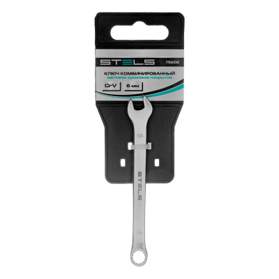 Ключ комбинированный, 6 мм, CrV, матовый хром Stels по ценам производителя в Воронеже с доставкой по всей России