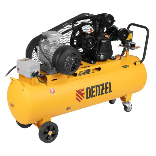 Компрессор воздушный BCW3000-T/100, ременный привод, 3.0 кВт, 100 литров, 520 л/мин Denzel по ценам производителя в Воронеже с доставкой по всей России