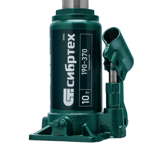 Домкрат гидравлический бутылочный, 10 т, 190-370 мм Сибртех по ценам производителя в Воронеже с доставкой по всей России