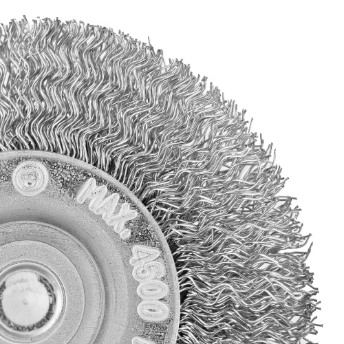 Щетка для дрели, 60 мм, плоская со шпилькой, витая проволока Сибртех по ценам производителя в Воронеже с доставкой по всей России