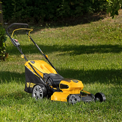 Газонокосилка аккумуляторная бесщеточная RLM450-36, Li-ion, 36 В, 4 Ач, 450 мм, травосборник 40 л Denzel по ценам производителя в Воронеже с доставкой по всей России