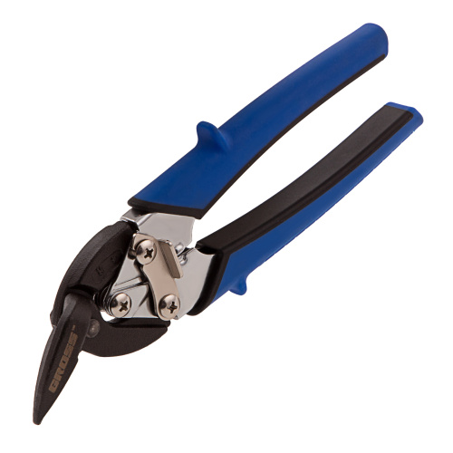 Ножницы по металлу "Piranha", 185 мм, прямой и правый рез, сталь СrM, двухкомпонентные рукоятки Gross по ценам производителя в Воронеже с доставкой по всей России