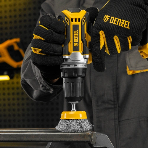 Щетка для дрели, 75 мм, Чашка, со шпилькой, нержавеющая витая проволока Denzel по ценам производителя в Воронеже с доставкой по всей России