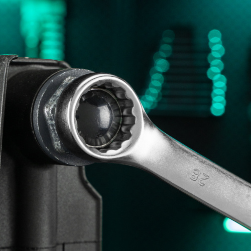 Ключ комбинированный, 28 мм, CrV, матовый хром Stels по ценам производителя в Воронеже с доставкой по всей России