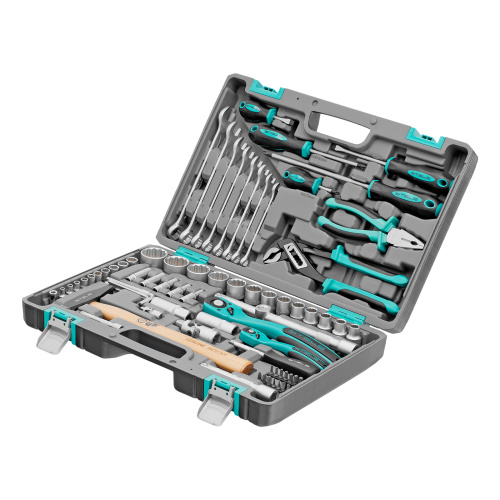 Набор инструментов, 1/2", 1/4", CrV, 12 гранные головки, пластиковый кейс, 76 предметов Stels по ценам производителя в Воронеже с доставкой по всей России