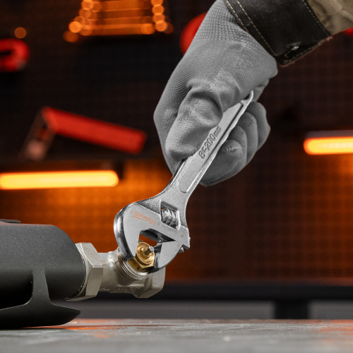 Ключ разводной, 200 мм, хромированный Sparta по ценам производителя в Воронеже с доставкой по всей России