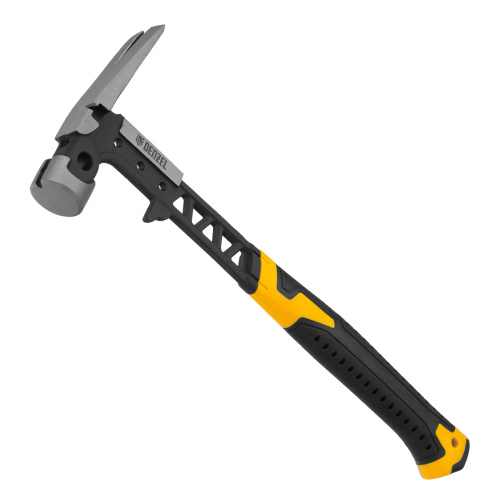 Молоток строительный 450 г, цельнокованый,боек с магнитом, двухкомп. обрезин. рук-ка Denzel по ценам производителя в Воронеже с доставкой по всей России