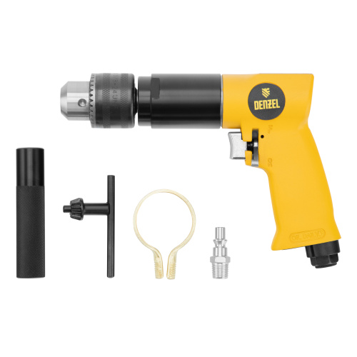 Пневматическая дрель PD500, 500 об/мин, 114 л/мин, 13 мм Denzel по ценам производителя в Воронеже с доставкой по всей России