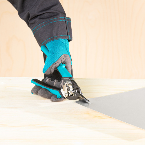 Ножницы по металлу "Piranha", 190 мм, прямой рез, сталь СrM, двухкомпонентные рукоятки Gross по ценам производителя в Воронеже с доставкой по всей России