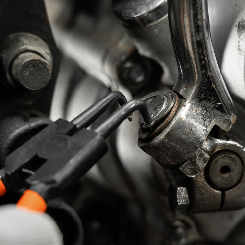 Съемник, 150 мм, для внешних стопорных колец, изогнутые губки (разжим) Sparta по ценам производителя в Воронеже с доставкой по всей России