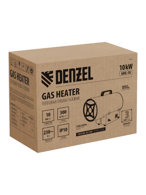 Газовая тепловая пушка GHG-10, 10 кВт, 300 м3/ч, пропан-бутан Denzel купить в Москве с доставкой по всей России | ProtosMarket.ru