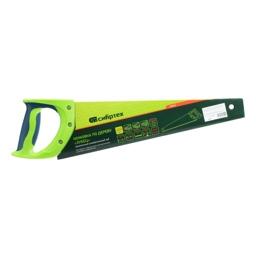 Ножовка по дереву "Зубец", 400 мм, 7-8 TPI, каленый зуб 2D, защитное покрытие, двухкомпонентная рукоятка Сибртех по ценам производителя в Воронеже с доставкой по всей России